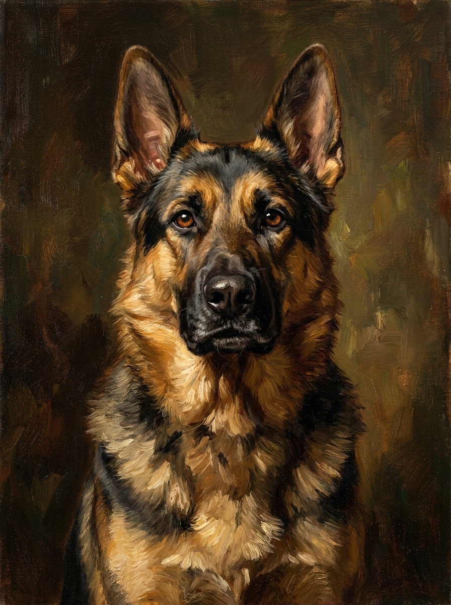 Classic Oil Painting portrait example